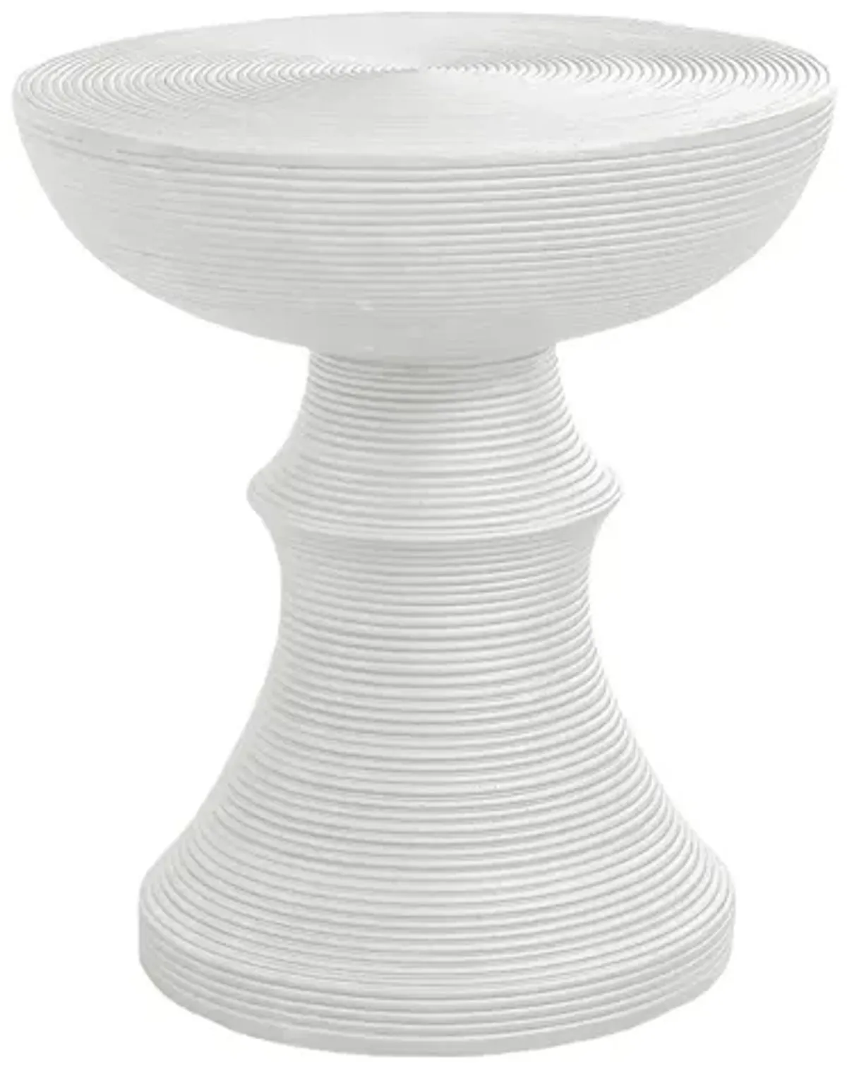 Monarch Specialties I 4145 - 25" Indoor/Outdoor White Accent Table