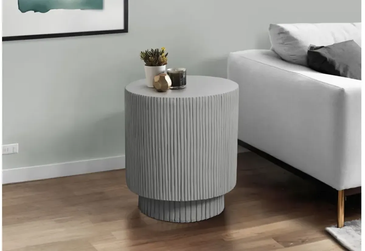 Monarch Specialties I 4148 - 25" Indoor/Outdoor Grey Accent Table