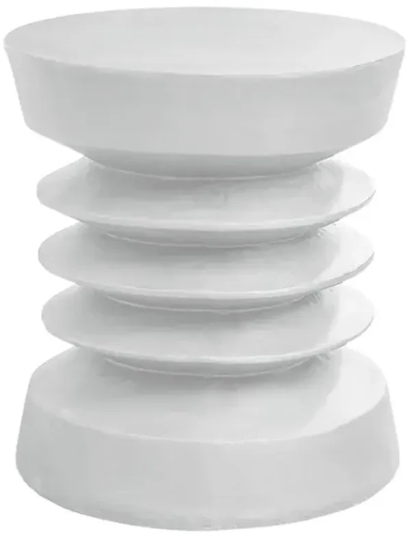 Monarch Specialties I 4153 - 25" Spiral White Accent Table