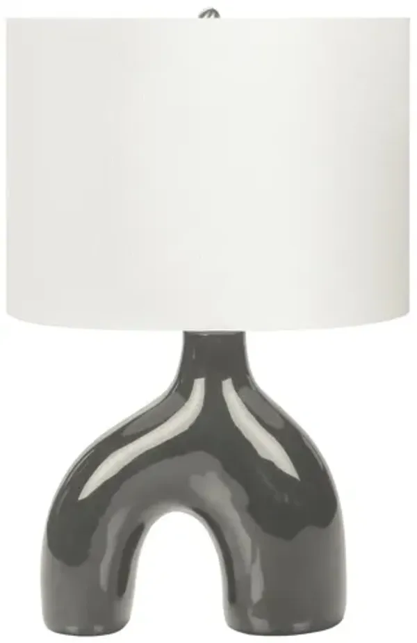 Monarch Specialties I 9660 -25" Grey Ceramic Table Lamp