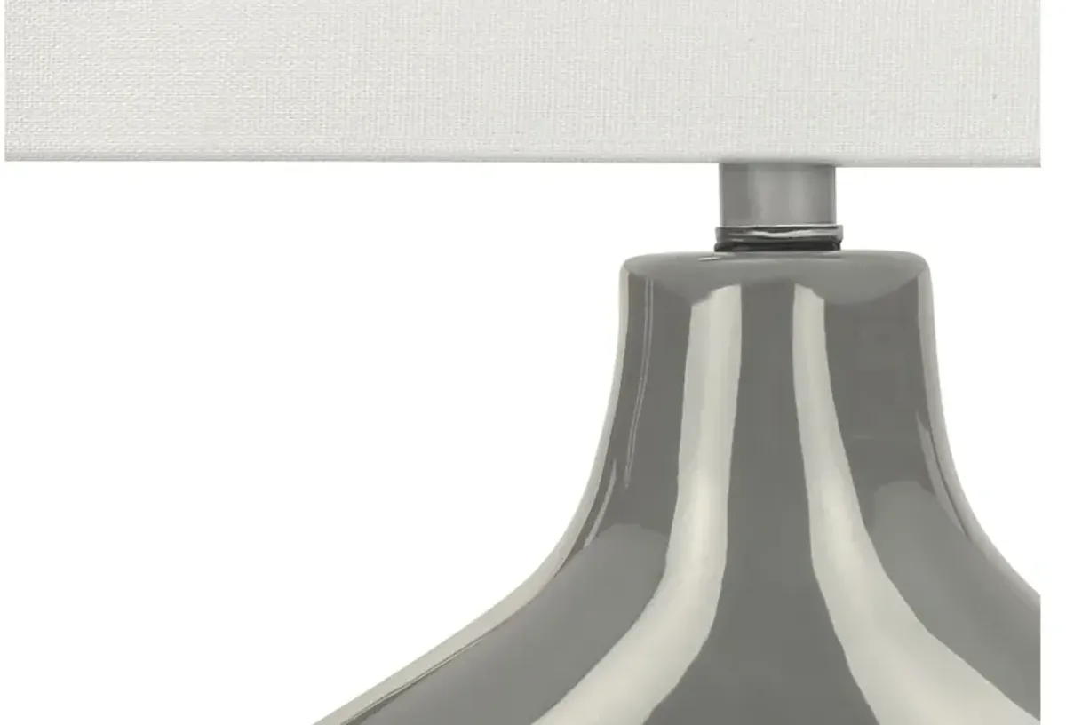Monarch Specialties I 9661 -25" Grey Table Lamp