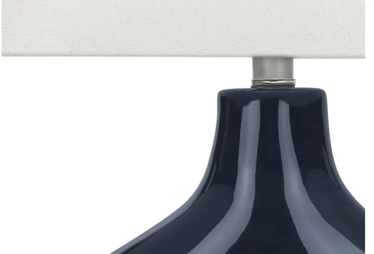 Monarch Specialties I 9663 - 25" Blue Table Lamp