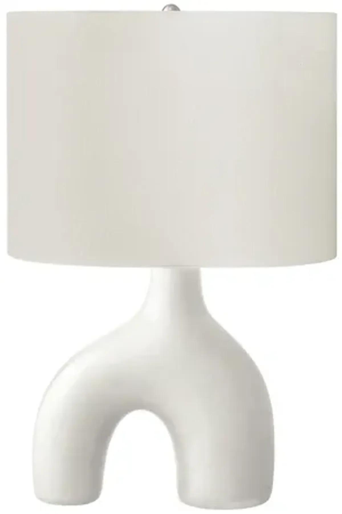 Monarch Specialties I 9665 -25" White Table Lamp