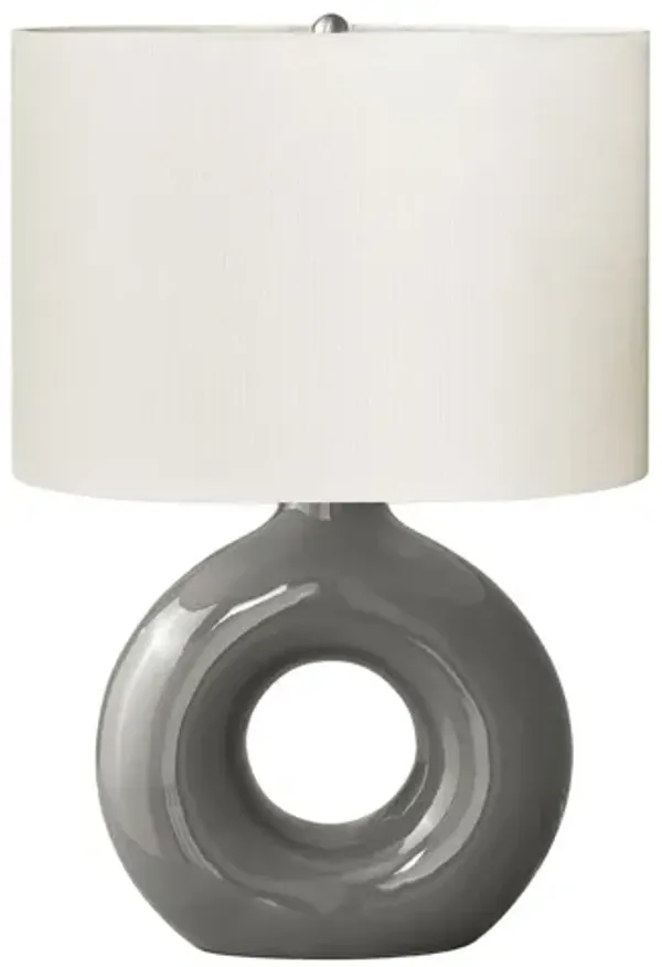 Monarch Specialties I 9667 -24" Grey Table Lamp