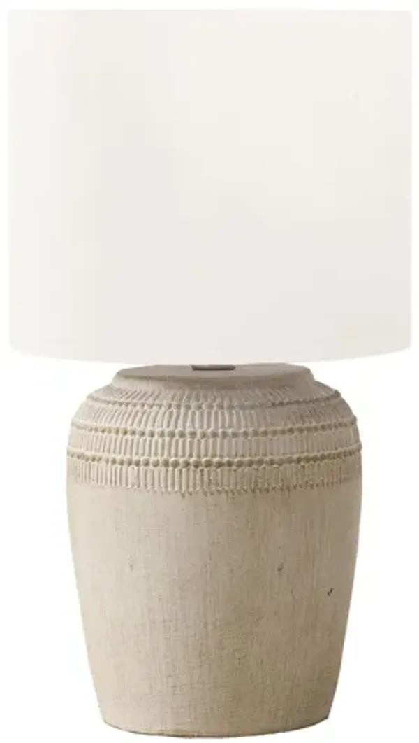 Monarch Specialties I 9779 -17" Beige Table Lamp