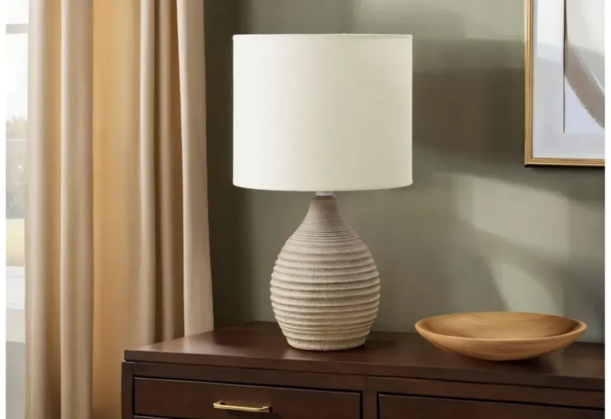 Monarch Specialties I 9846 -17" Brown Resin Table Lamp