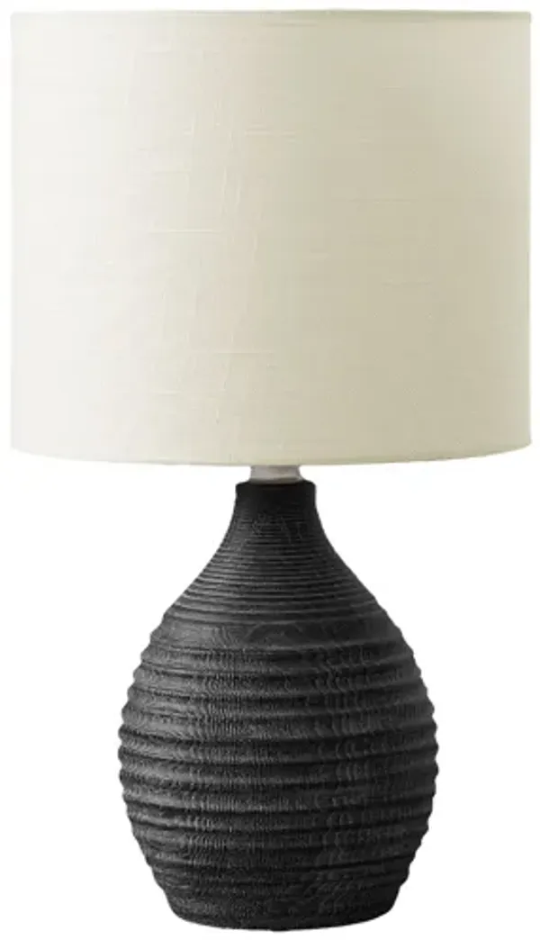Monarch Specialties I 9847 - 17" Grey Resin Table Lamp