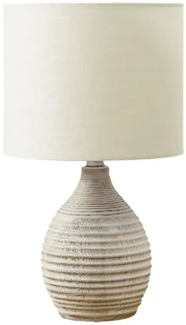 Monarch Specialties I 9848 -17" Ivory Resin Table Lamp