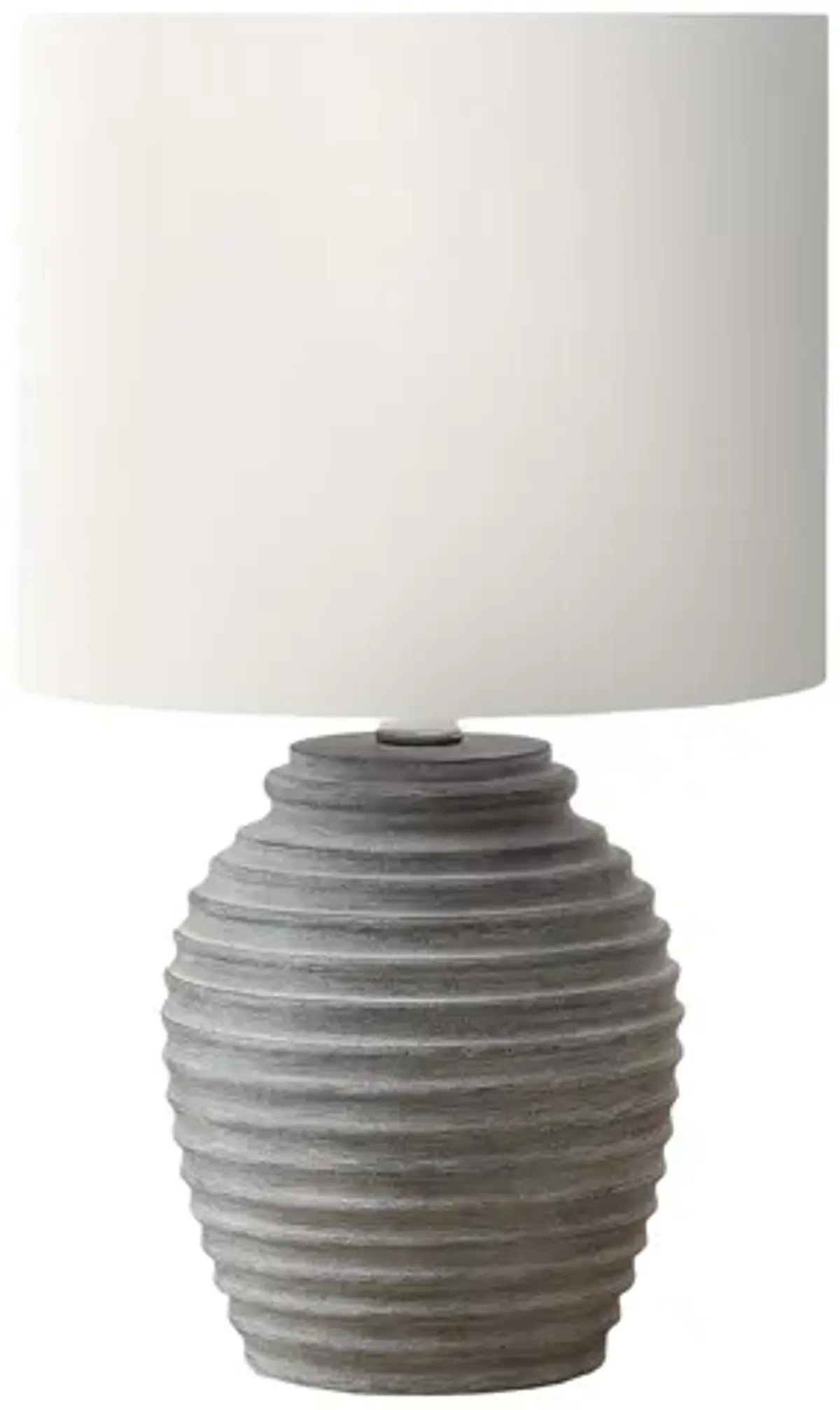 Monarch Specialties I 9864 -17" Grey Resin Table Lamp
