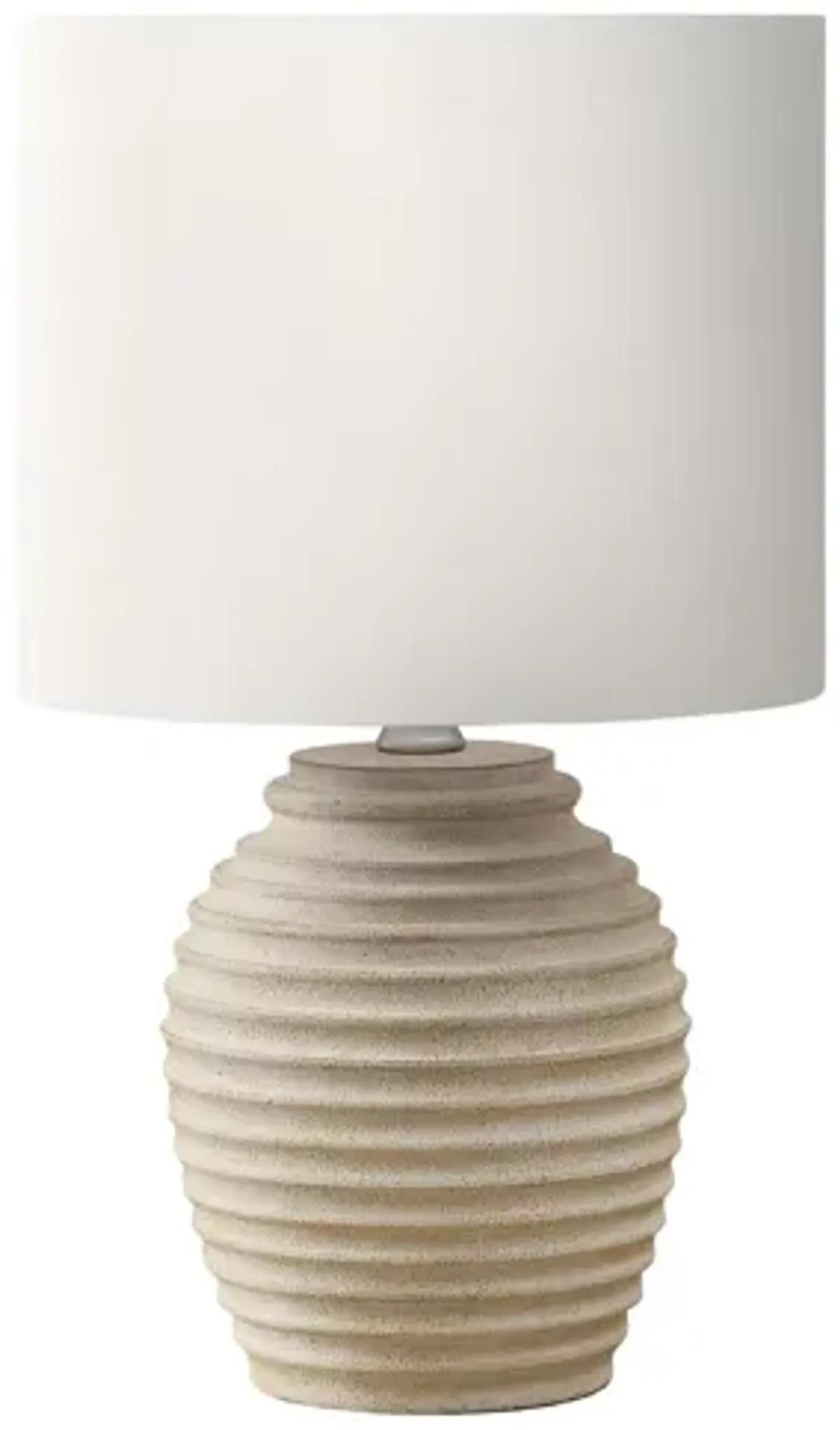 Monarch Specialties I 9865 -17" Beige Resin Table Lamp