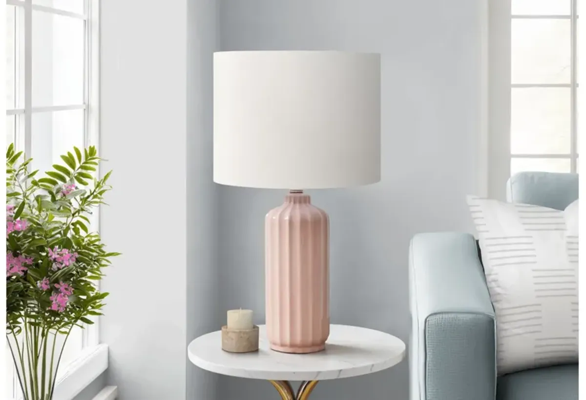 Monarch Specialties I 9871 - 23" Pink Table Lamp