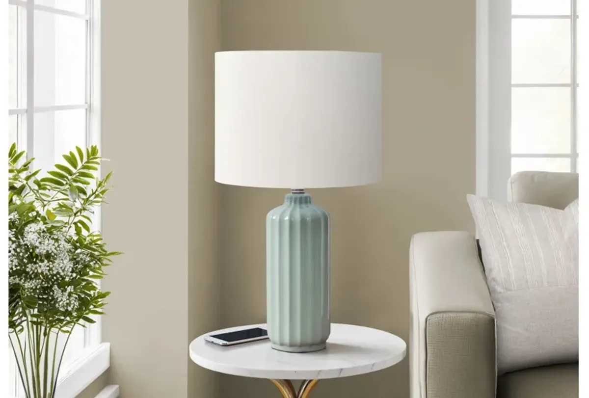 Monarch Specialties I 9872 -23" Green Table Lamp