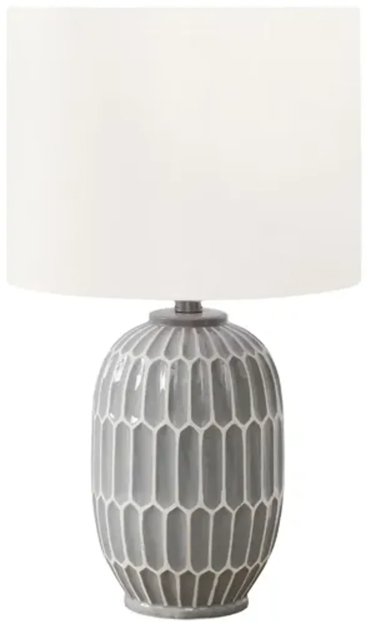Monarch Specialties I 9878 - 22" Grey Table Lamp