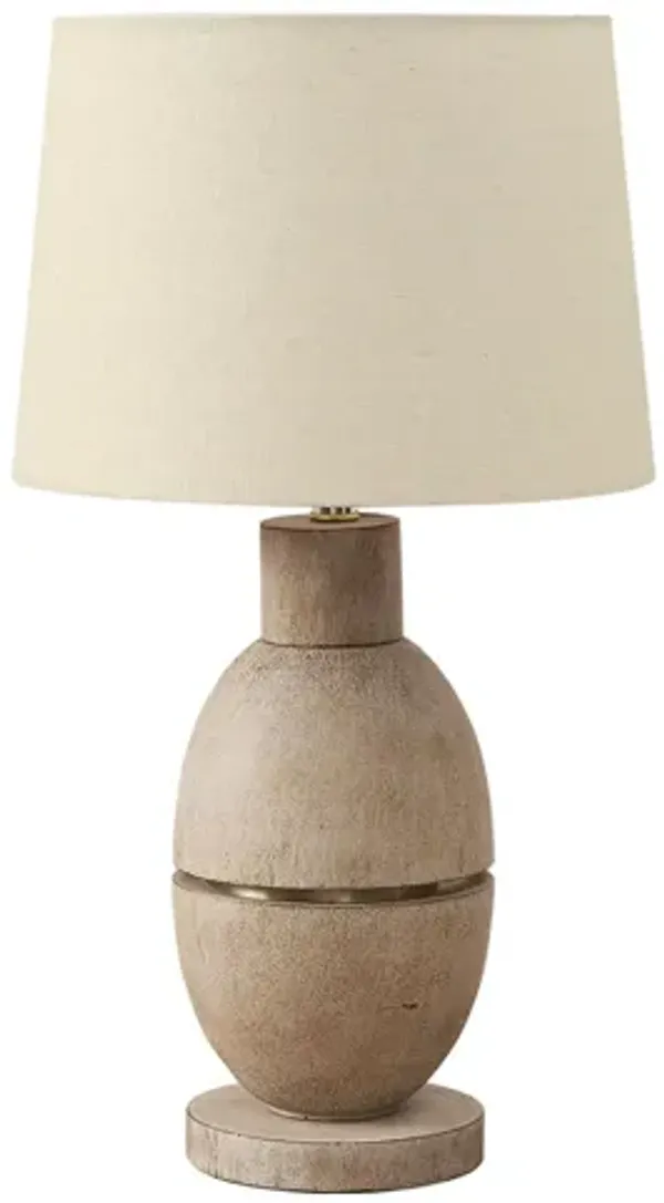 Monarch Specialties I 9886 - 25" Beige Resin Table Lamp