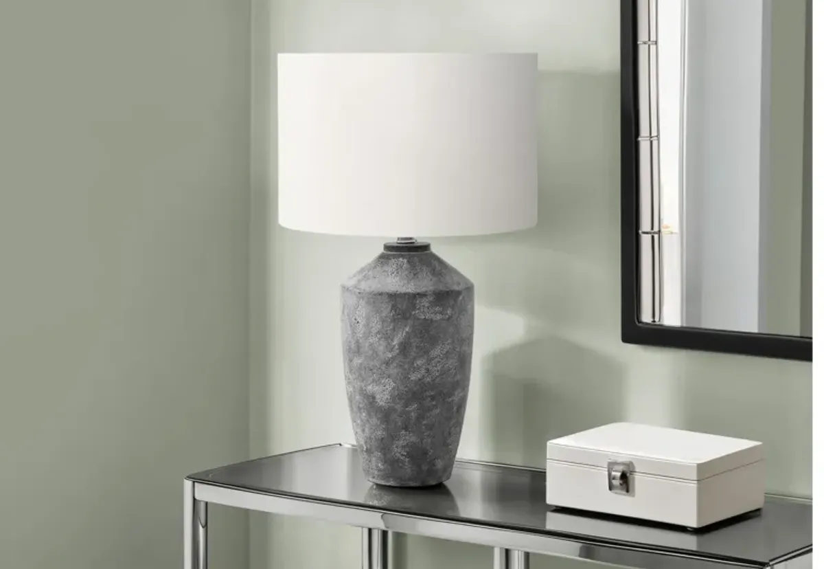 Monarch Specialties I 9890 - 25" Grey Concrete Table Lamp