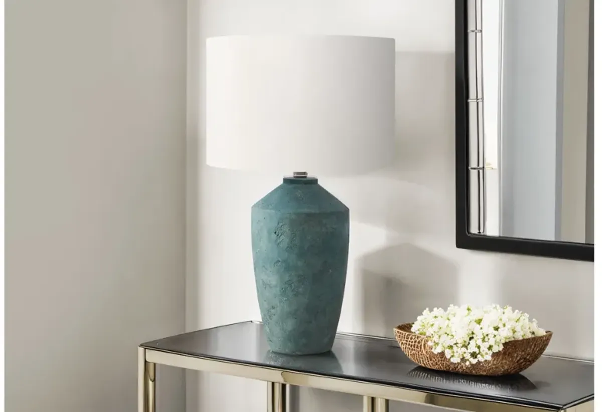 Monarch Specialties I 9891 - 25" Green Concrete Table Lamp