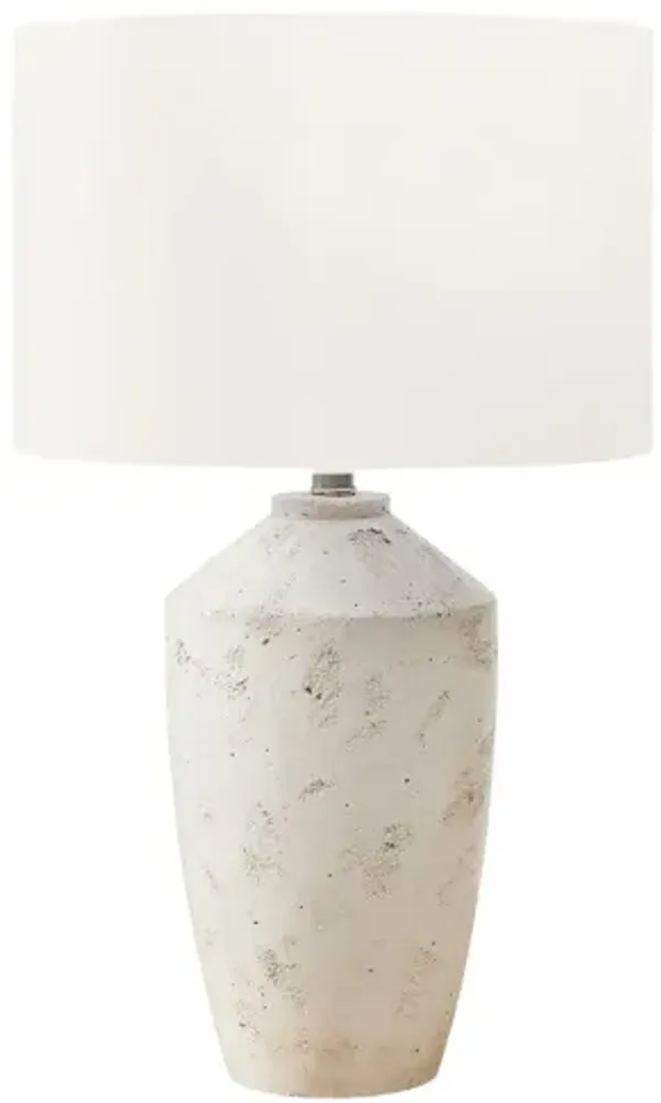 Monarch Specialties I 9892 - 25" Ivory Concrete Table Lamp