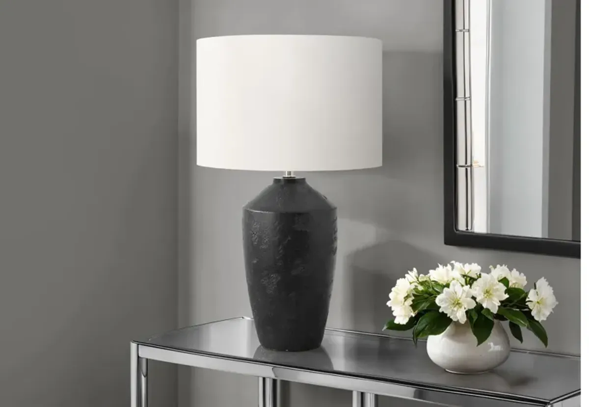 Monarch Specialties I 9893 - 25" Black Concrete Table Lamp