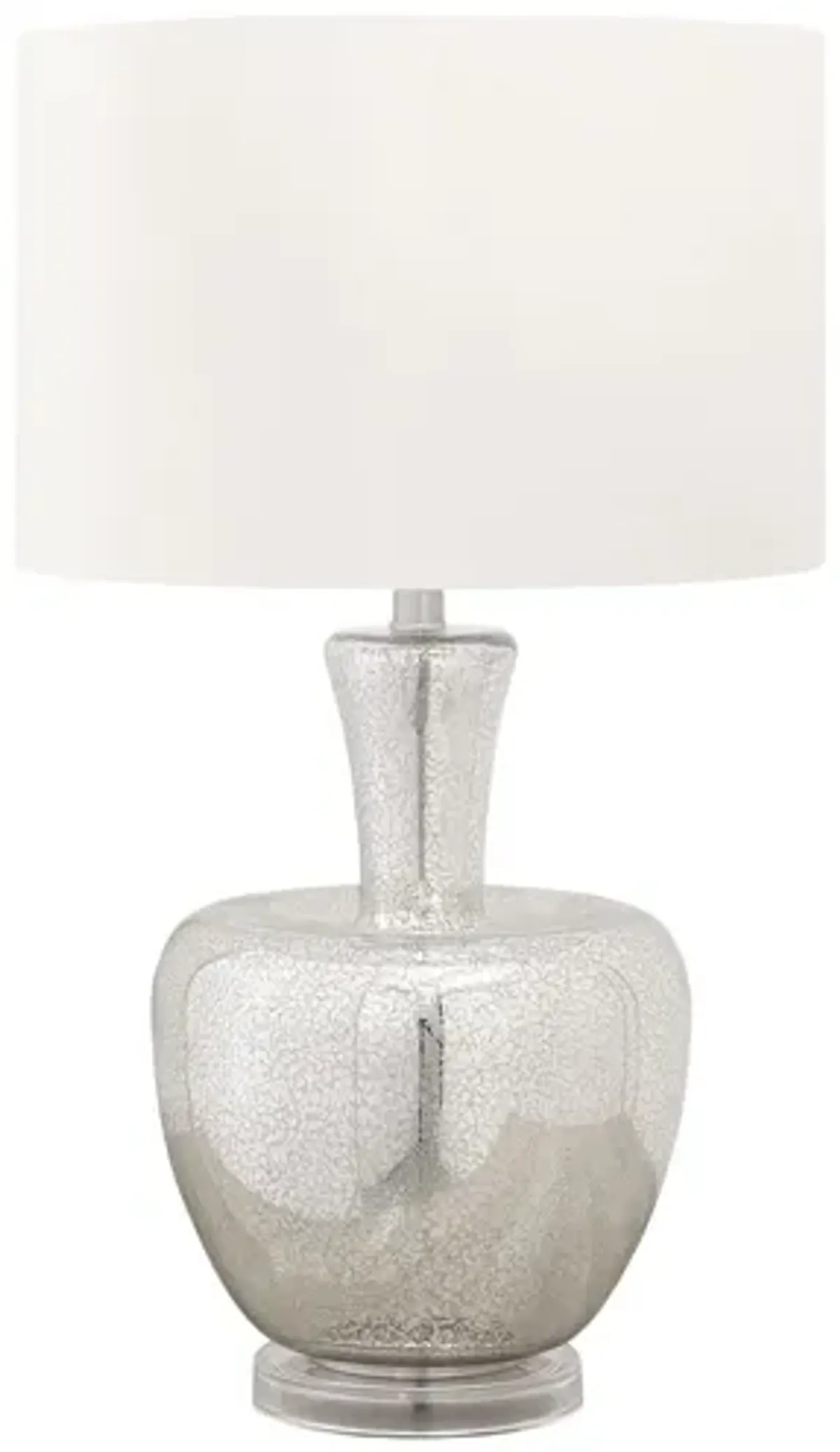 Monarch Specialties I 9897 -26" Silver Glass Table Lamp
