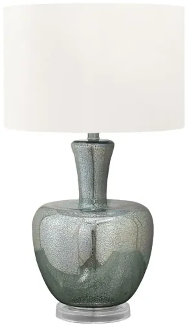 Monarch Specialties I 9898 - 26" Sea Green Glass Table Lamp