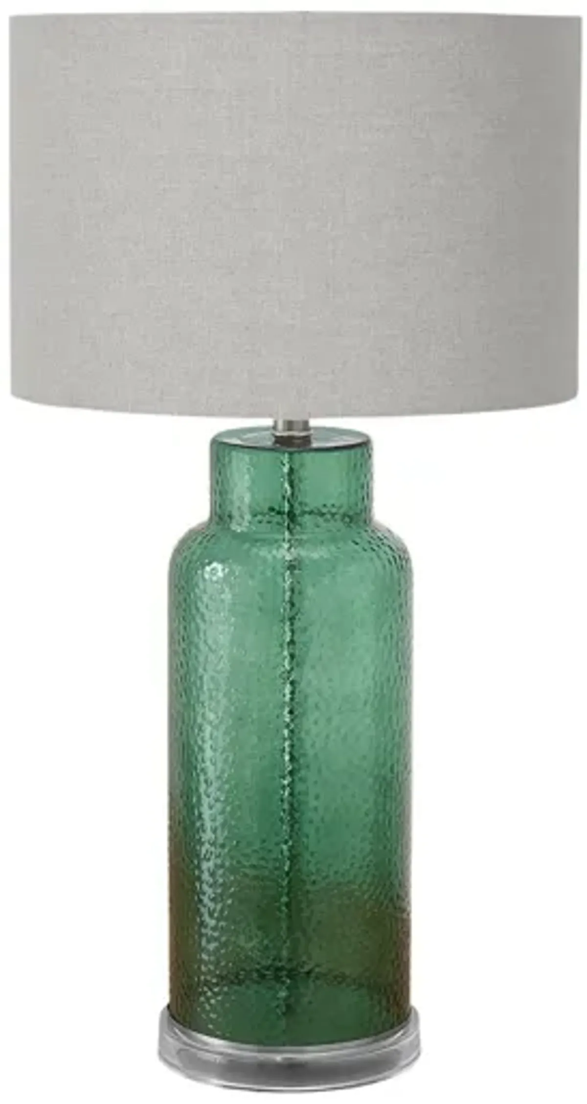 Monarch Specialties I 9908 - 28" Green Glass Table Lamp