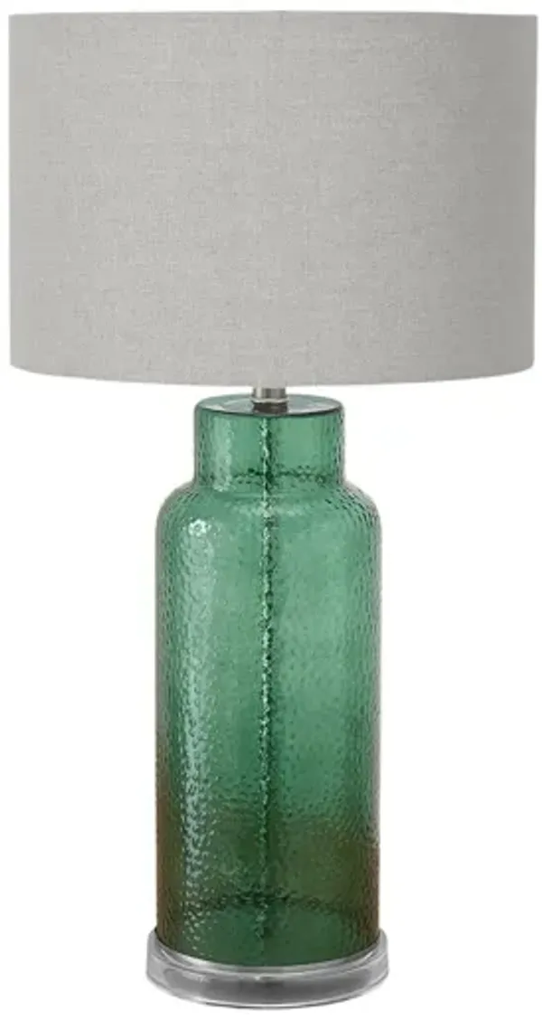 Monarch Specialties I 9908 - 28" Green Glass Table Lamp