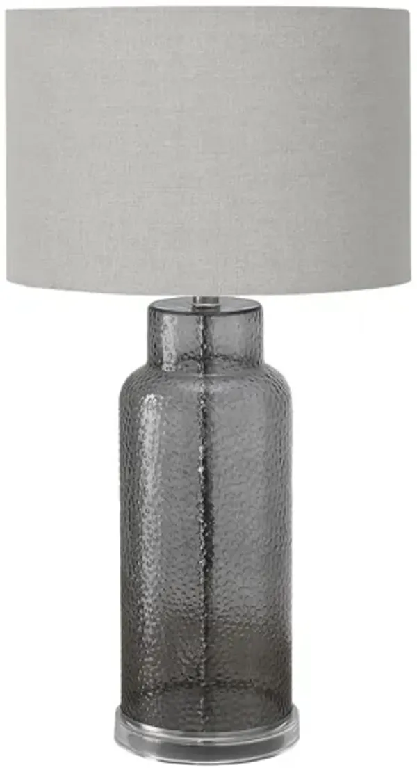 Monarch Specialties I 9910 - 28" Grey Glass Table Lamp