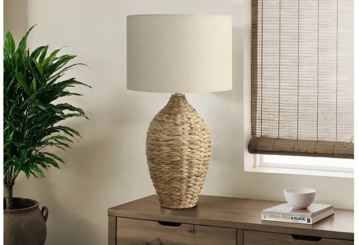 Monarch Specialties I 9917 - 30" Natural Rattan Table Lamp