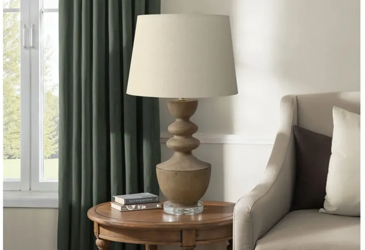 Monarch Specialties I 9920 - 28" Brown Resin Table Lamp