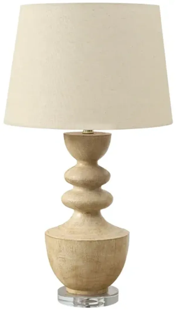 Monarch Specialties I 9921 - 28" Beige Resin Table Lamp
