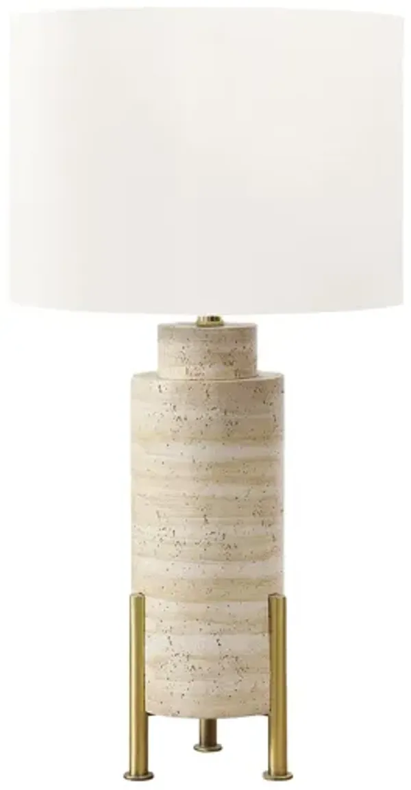 Monarch Specialties I 9928 - 30" Beige Resin Table Lamp