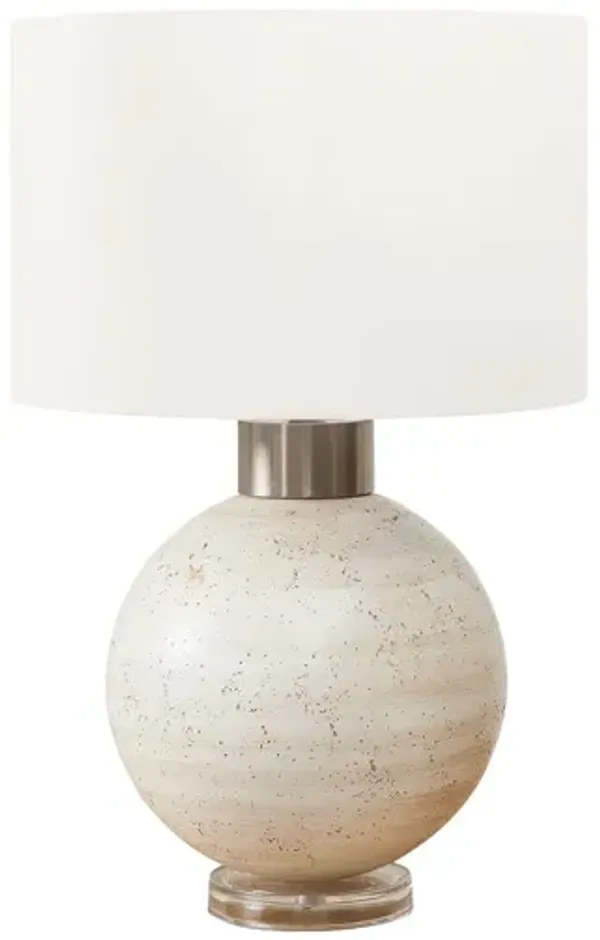 Monarch Specialties I 9929 - 27" Beige Resin Table Lamp