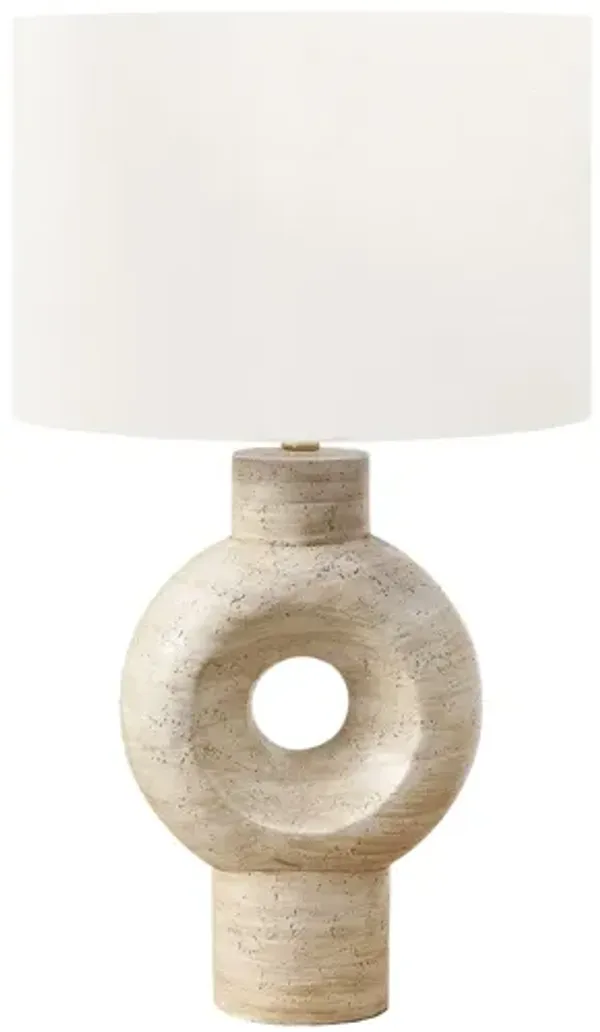 Monarch Specialties I 9932 -28" Beige Resin Table Lamp