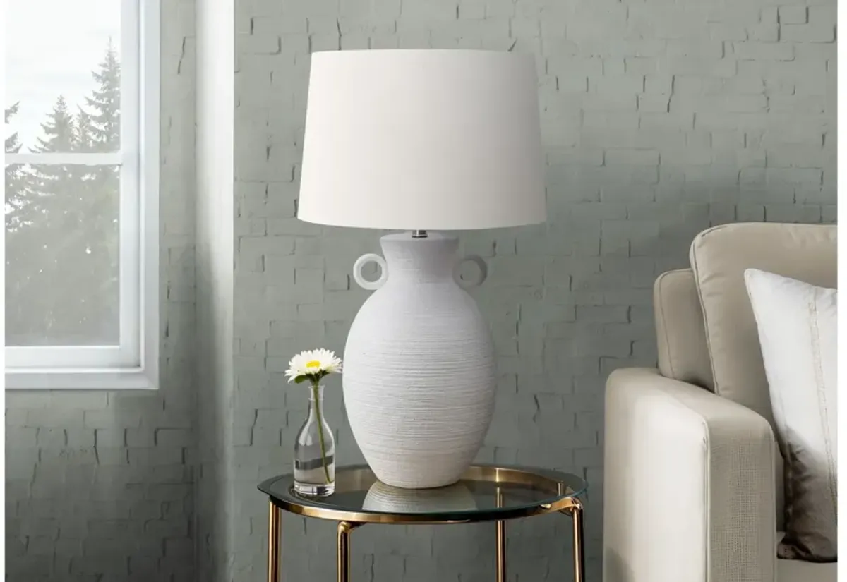 Monarch Specialties I 9943 - 30" White Table Lamp