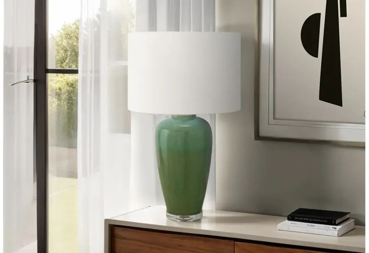 Monarch Specialties I 9946 - 29" Green Table Lamp