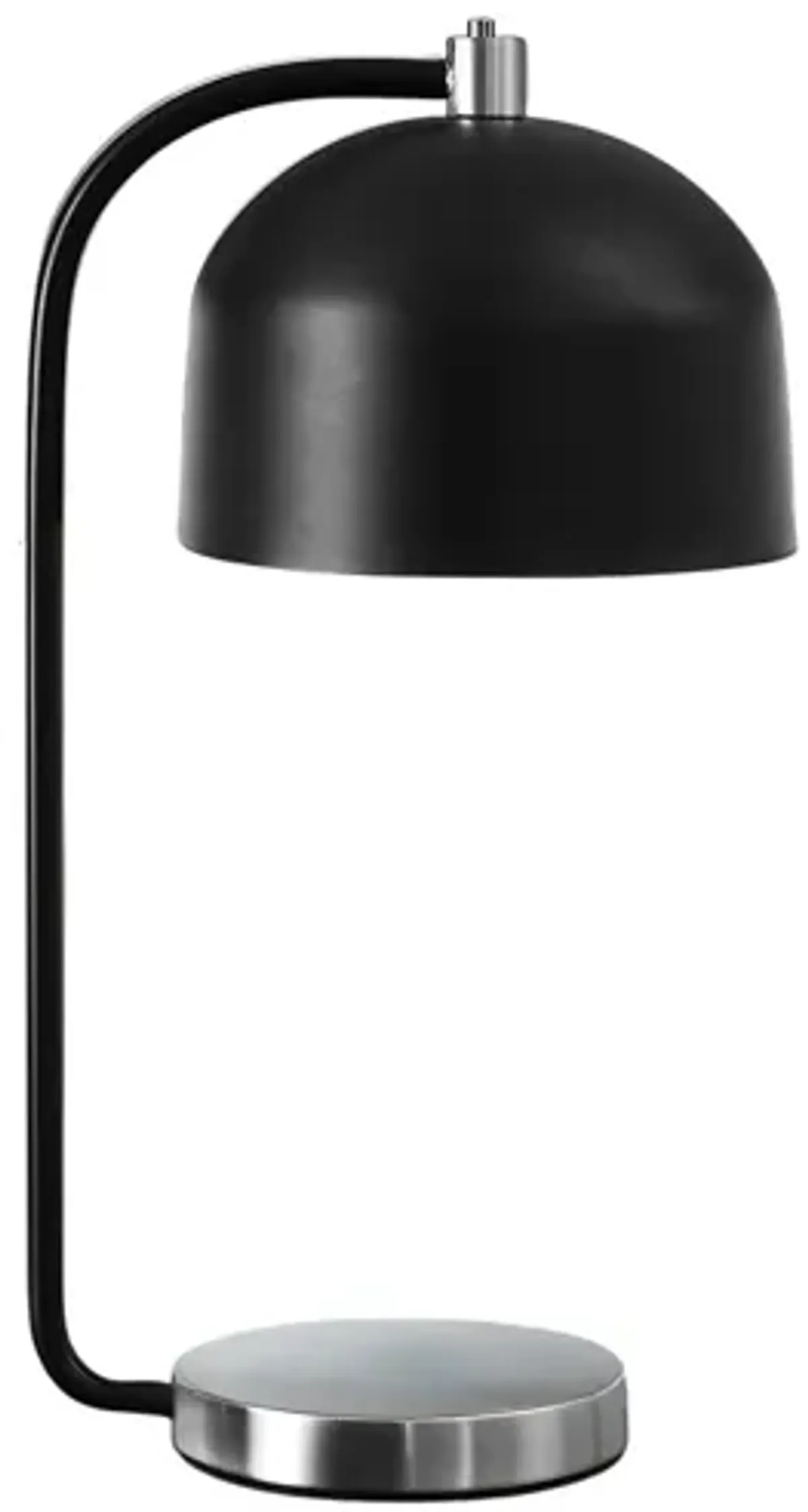 Monarch Specialties I 9955 - 18" Table Lamp Black / Silver Metal