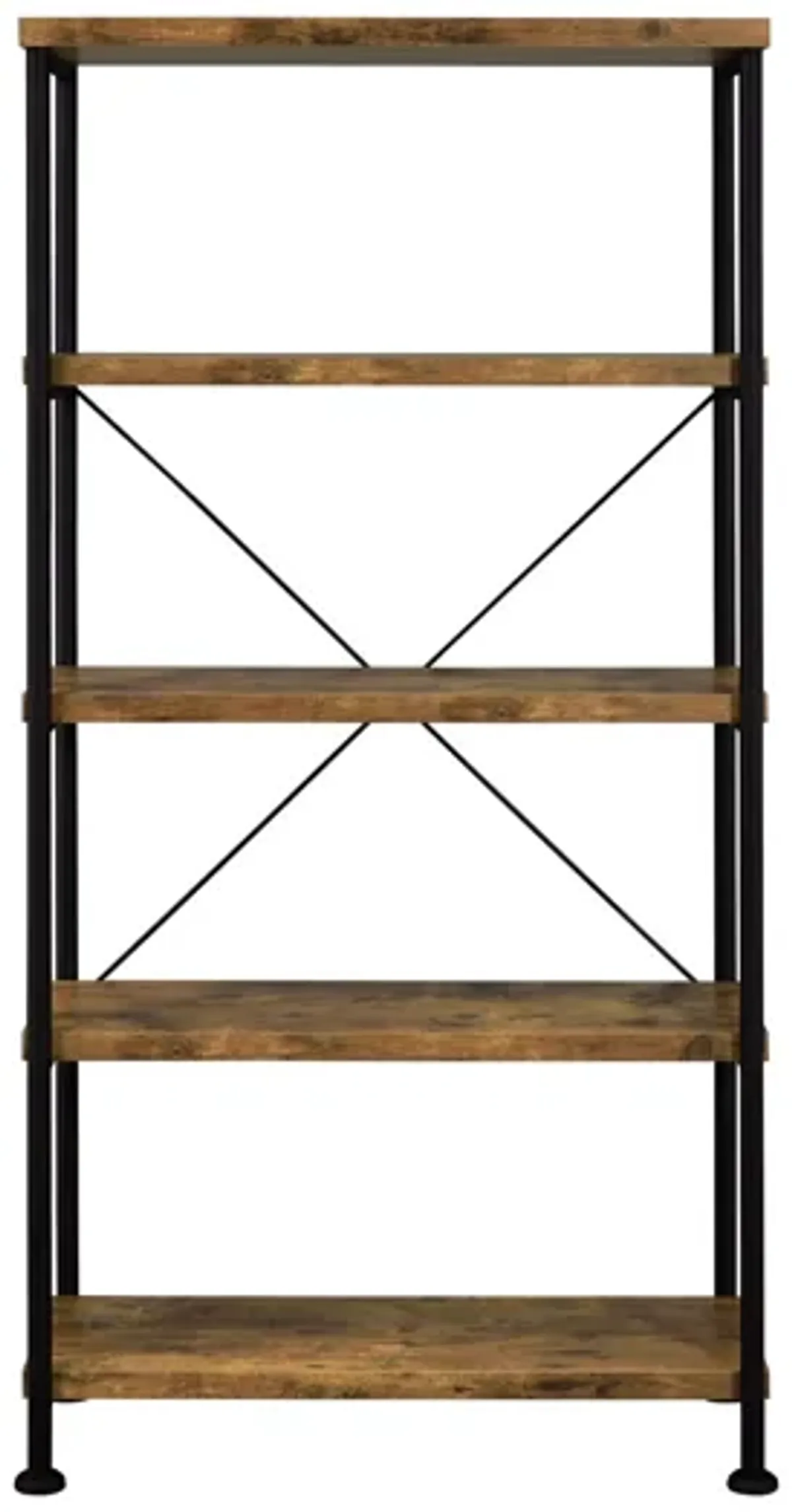 Analiese 63" 4-shelf Bookshelf - Rustic Nutmeg