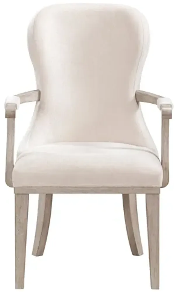 Lofton Light Gray Dining Armchair (Set of Two)