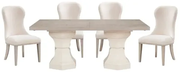 Lofton Two-Tone 5-Piece Dining Set with Rectangular Dining Table