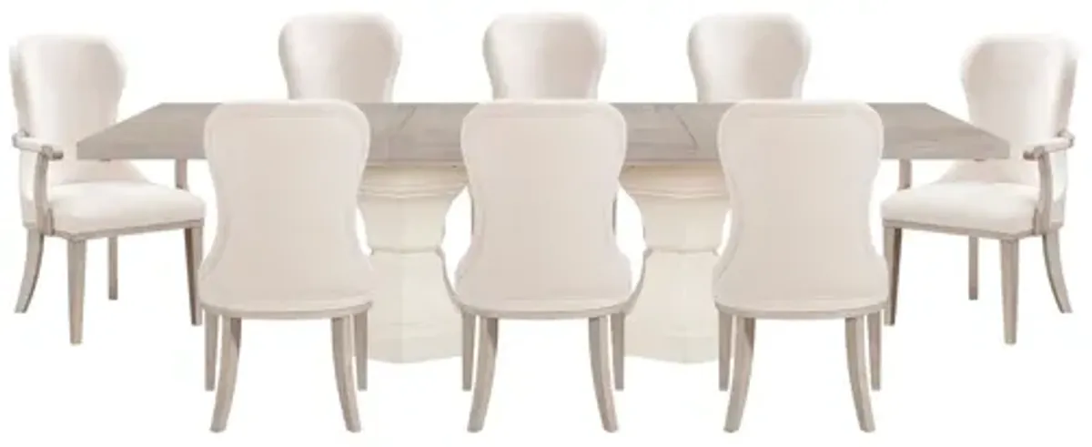 Lofton Two-Tone 9-Piece Dining Set with Rectangular Dining Table