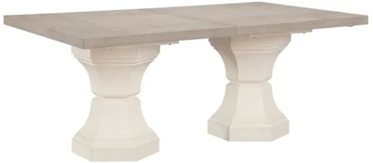 Lofton Two-Tone 108" Extendable Dining Table