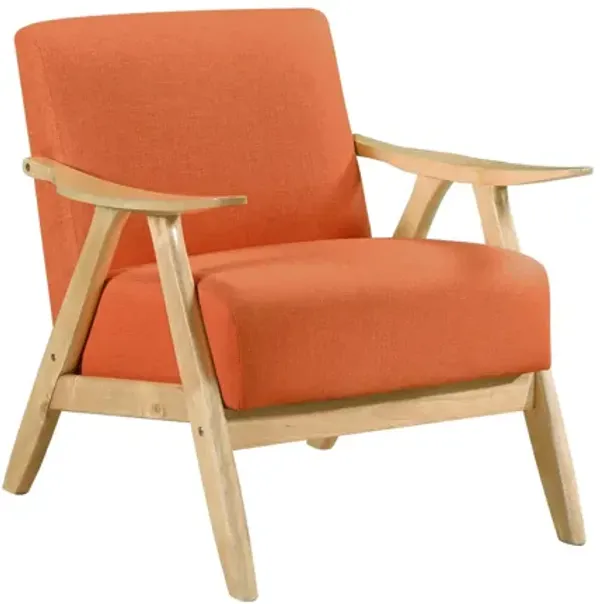 Damala Orange Accent Chair
