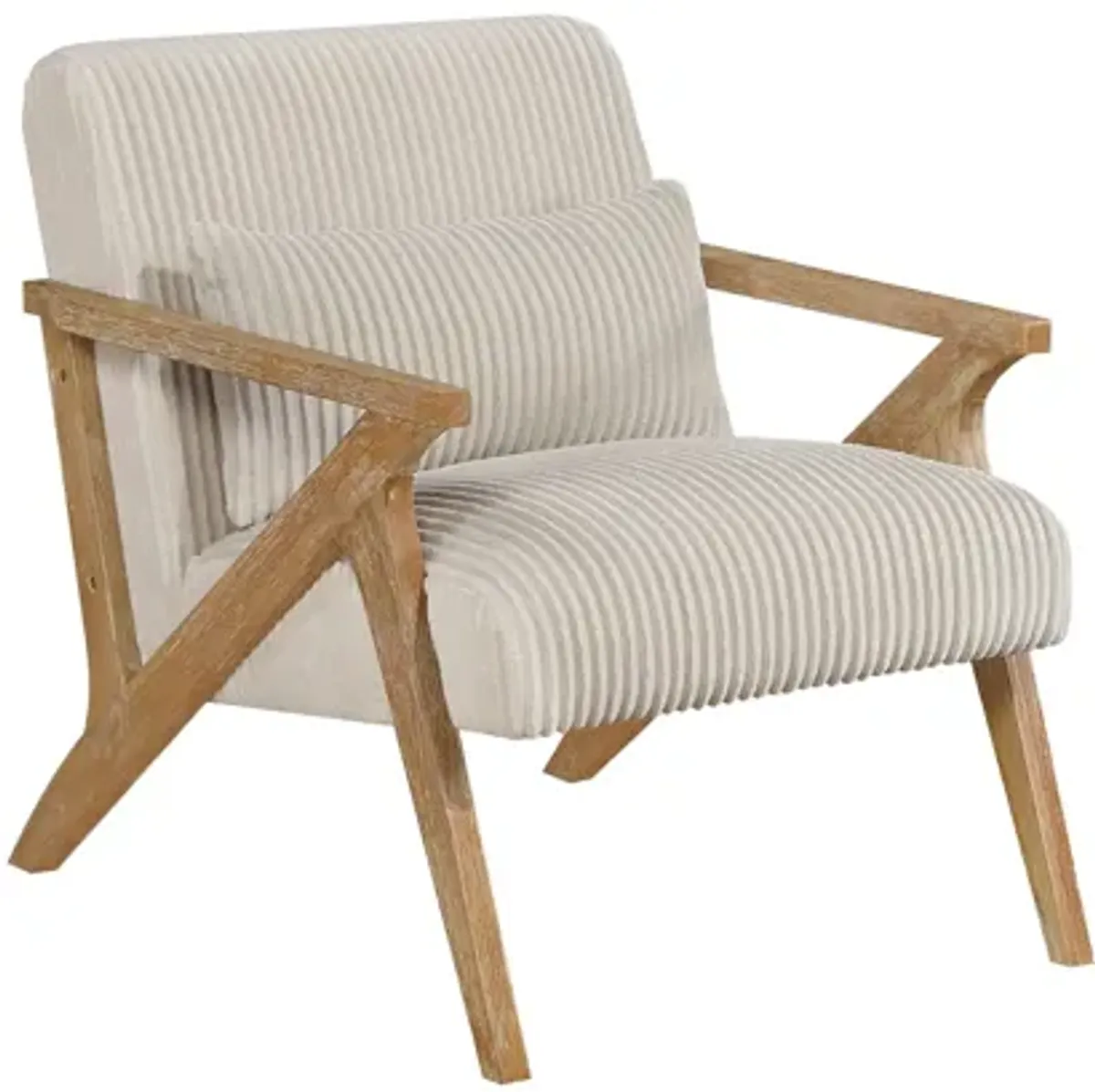 Nordic Cord Beige Accent Chair