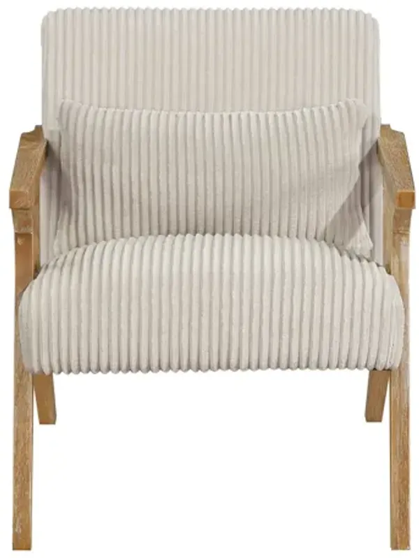 Nordic Cord Beige Accent Chair