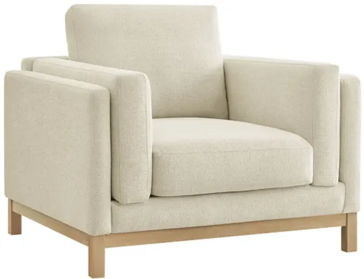 Roscoe Ivory Armchair by Modway