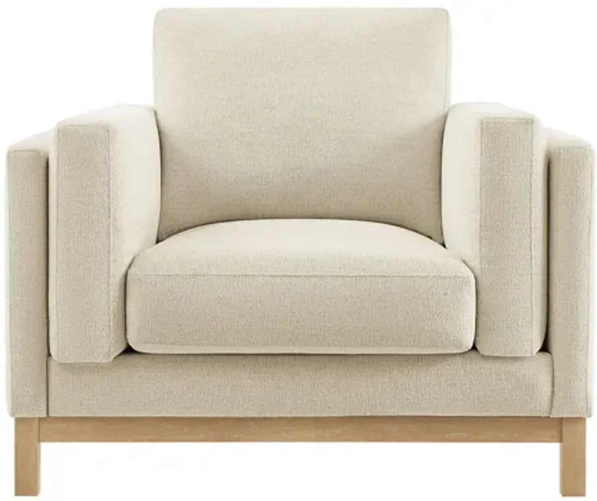 Roscoe Ivory Armchair by Modway