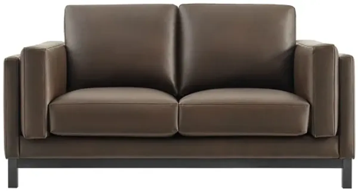 Roscoe 63" Espresso Loveseat by Modway