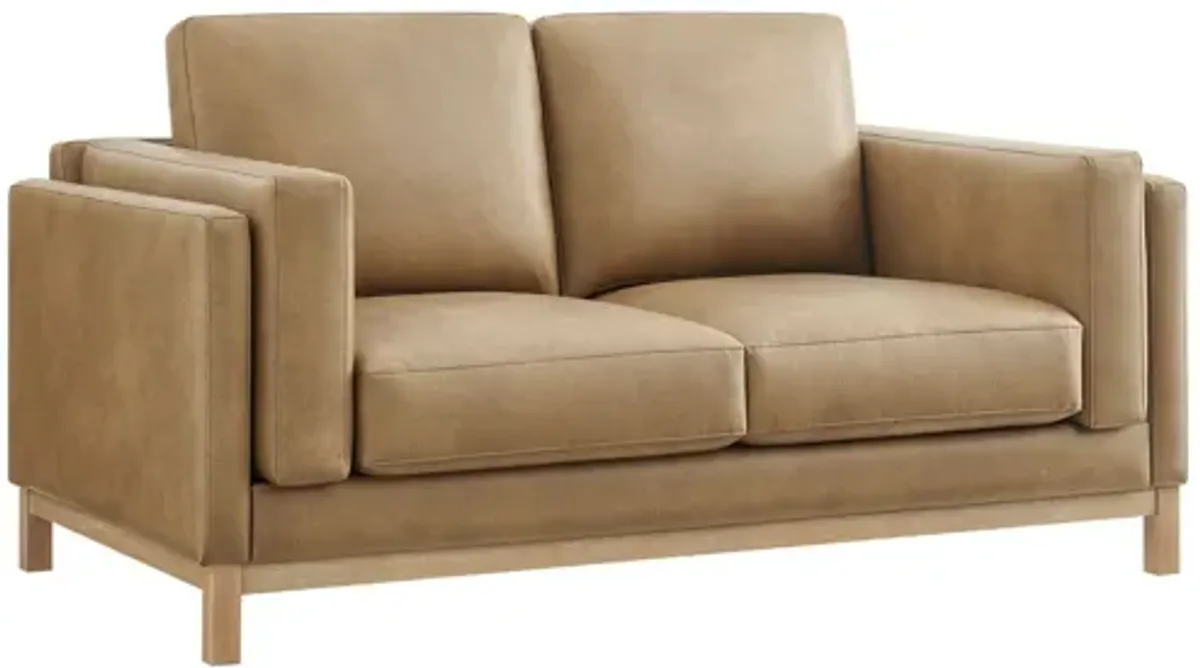 Roscoe 63" Toast Loveseat by Modway