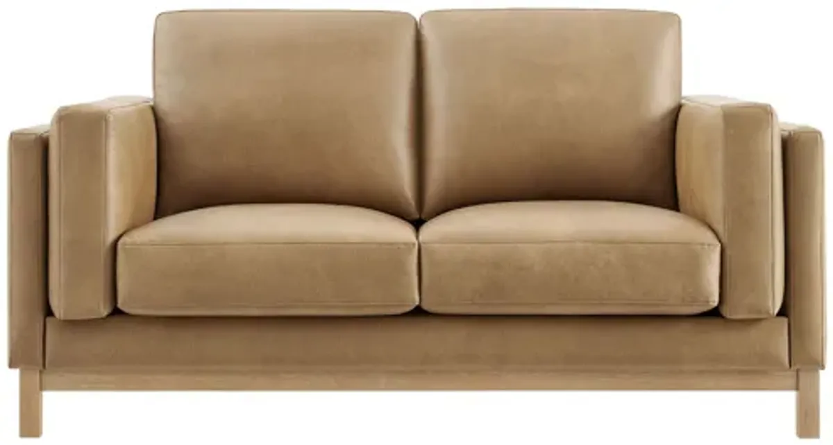 Roscoe 63" Toast Loveseat by Modway