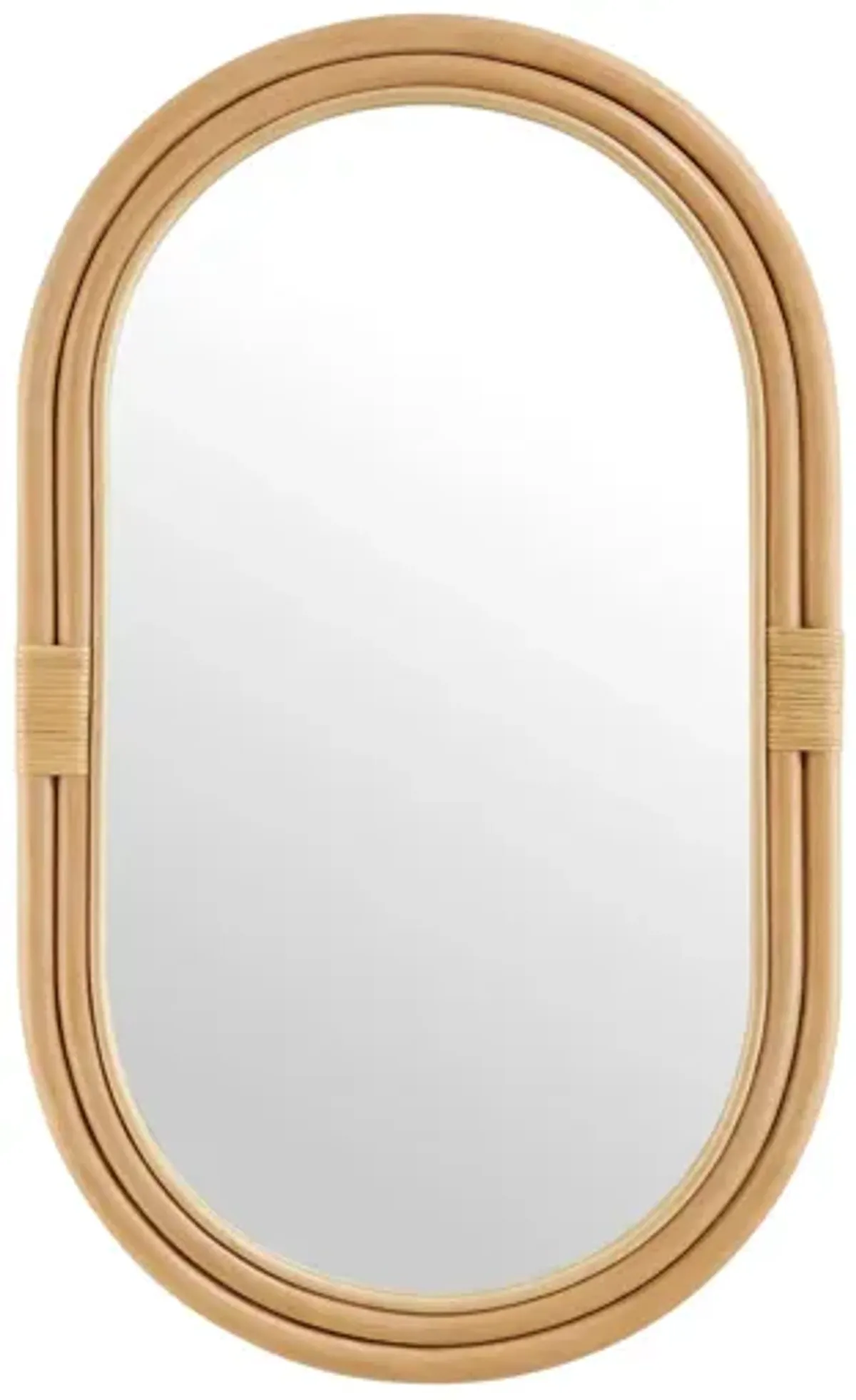 Corsica Oval Rattan Wall Mirror by Modway